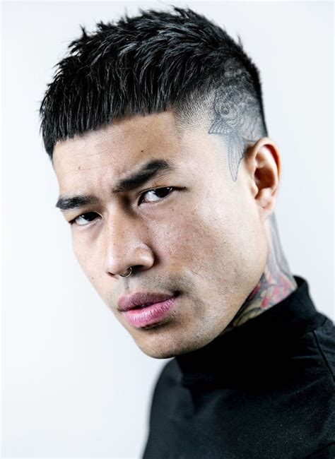 asian short hair men|60 40 haircut asian men.